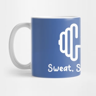 Sweat, smile, repeat, minimalist quote Mug